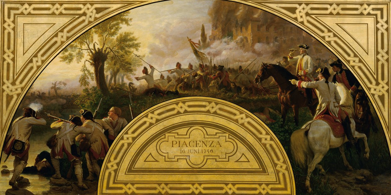 Piacenzan taistelu 1746 tekijältä Karl von Blaas