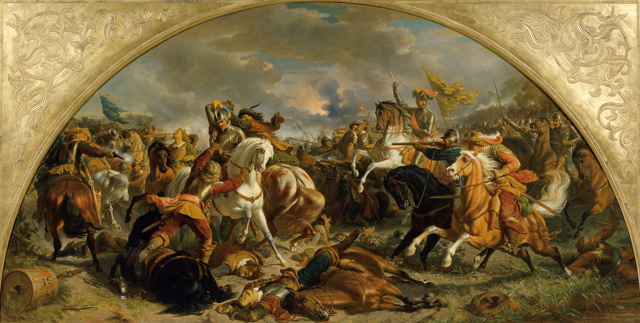 Itävallan armeijan voitto ruotsalaisista Nördlingenissä vuonna 1634 tekijältä Karl von Blaas