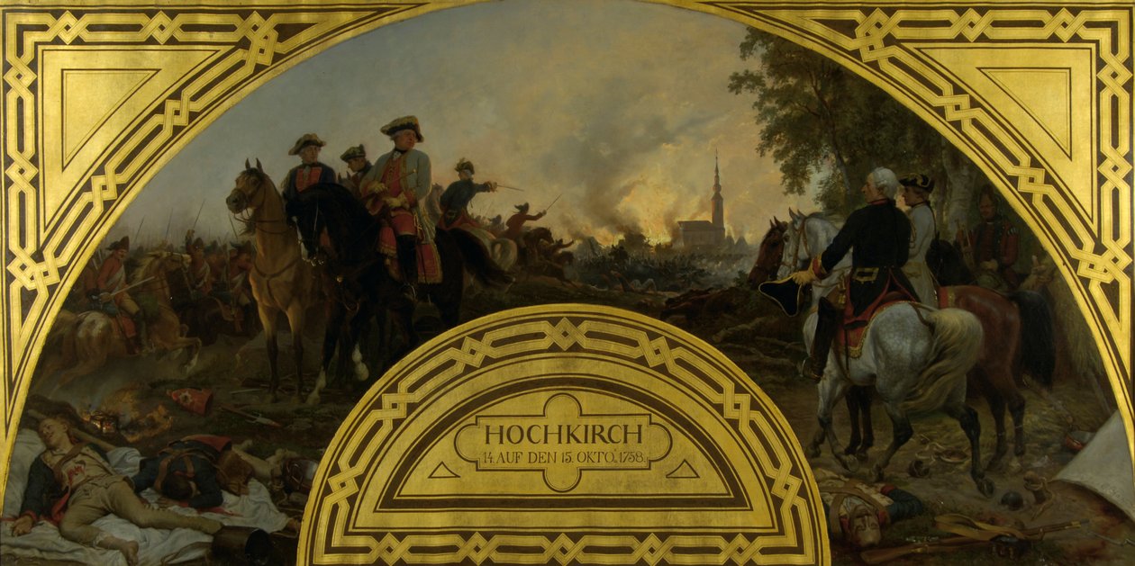 Ryöstö lähellä Hochkirchia vuonna 1758 tekijältä Karl von Blaas