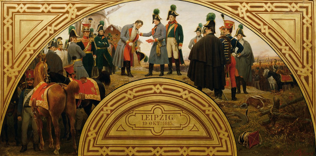 Leipzigin taistelu 1813 tekijältä Karl von Blaas