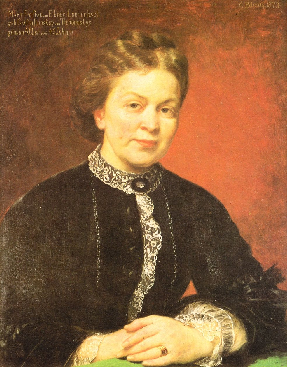 Saksa: Marie Freifrau von Ebner-Eschenbach tekijältä Karl von Blaas