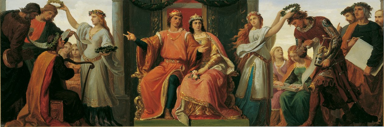 Leopold Glorious taiteiden ja tieteiden suojelijana tekijältä Karl von Blaas