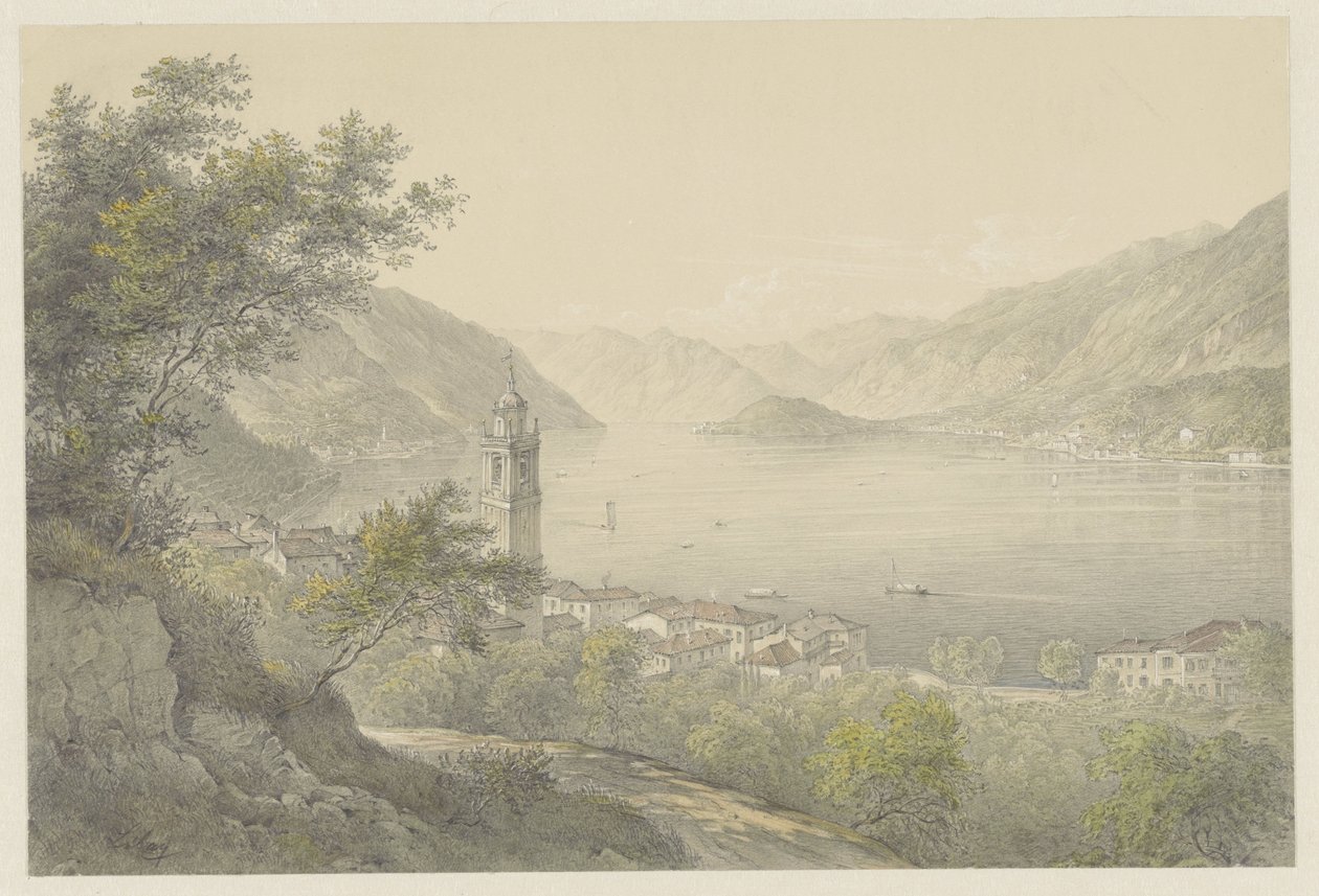 Bellagio Como-järvellä tekijältä Karoly Lajos Libay