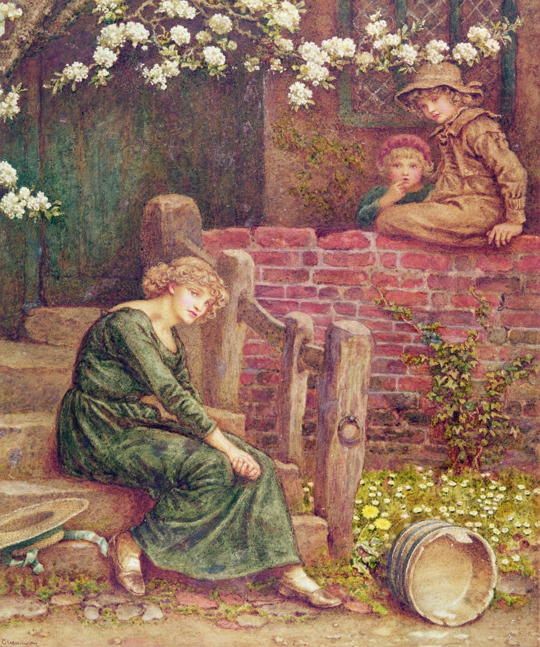 Tytön tarina ja hänen maitosämpärinsä tekijältä Kate Greenaway