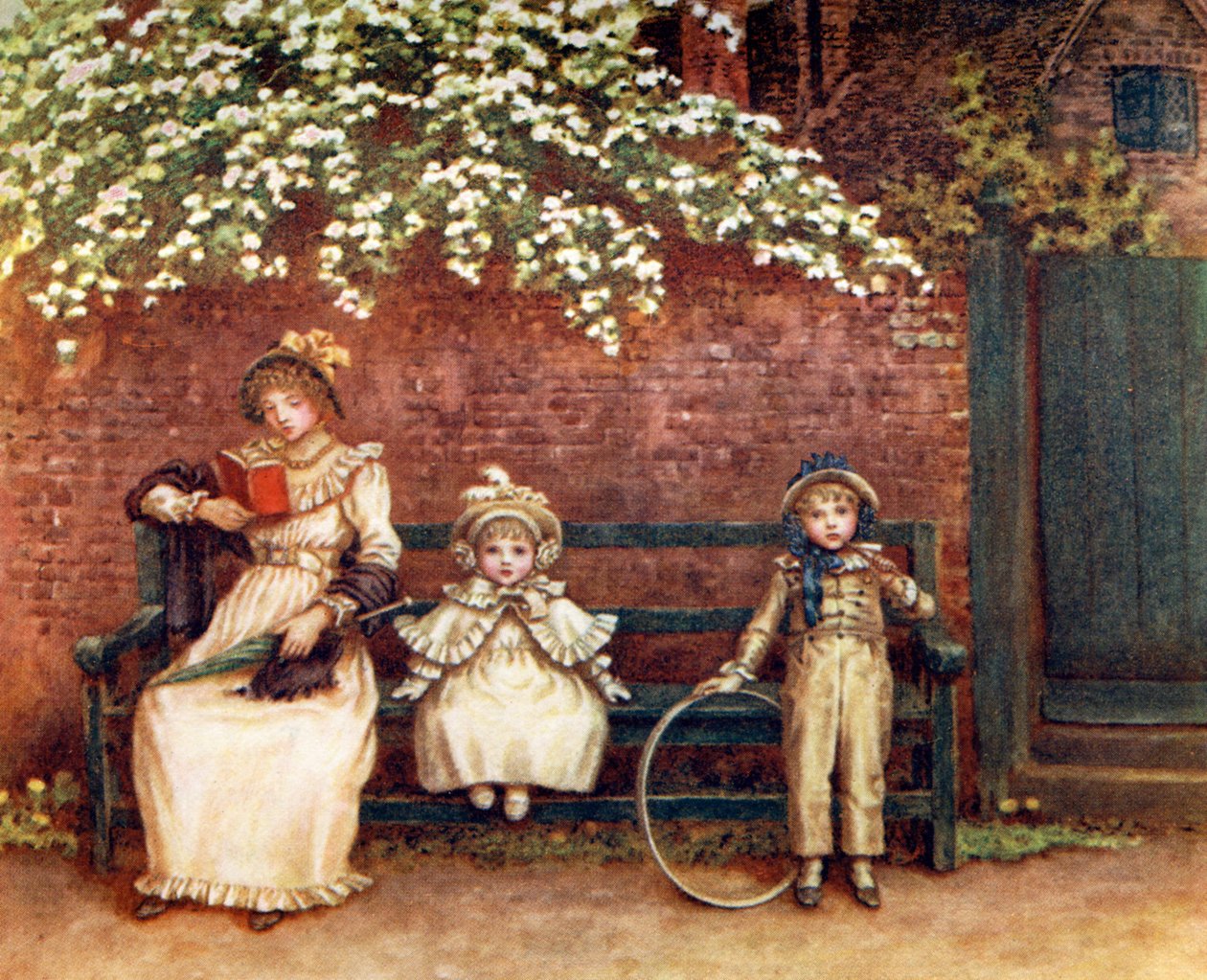 Kate Greenawayn puutarhaistuin. tekijältä Kate Greenaway