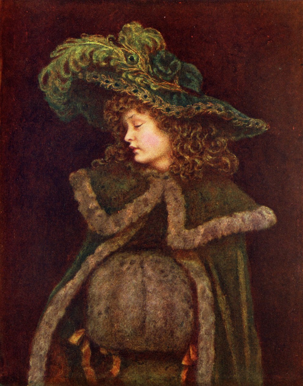 Kate Greenawayn riikinkukkotyttö. tekijältä Kate Greenaway