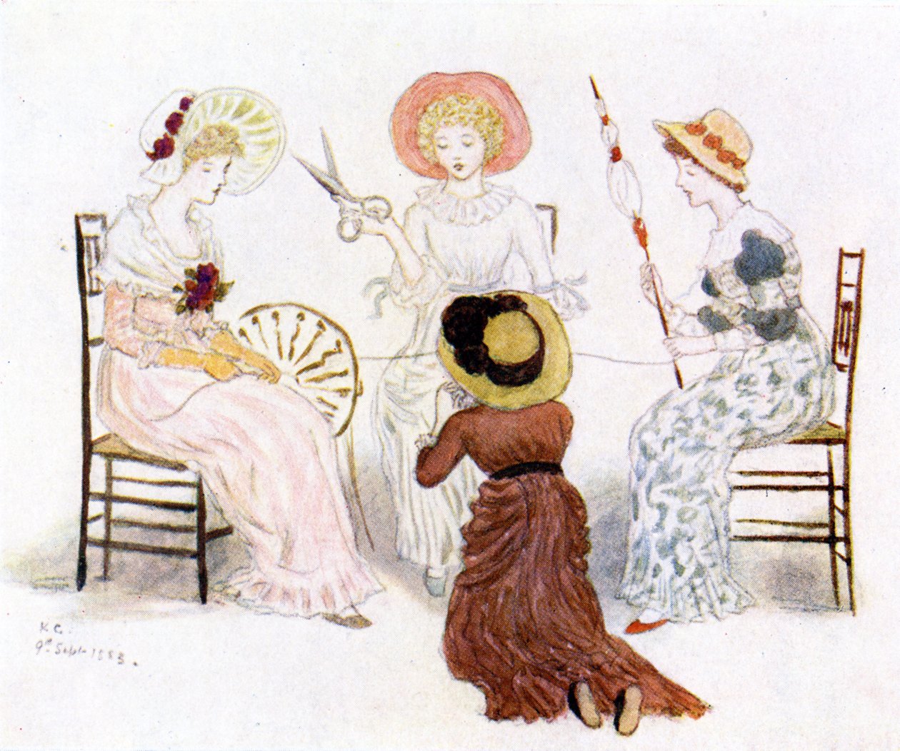 "Kate Greenaway ennen kohtaloita" tekijältä Kate Greenaway