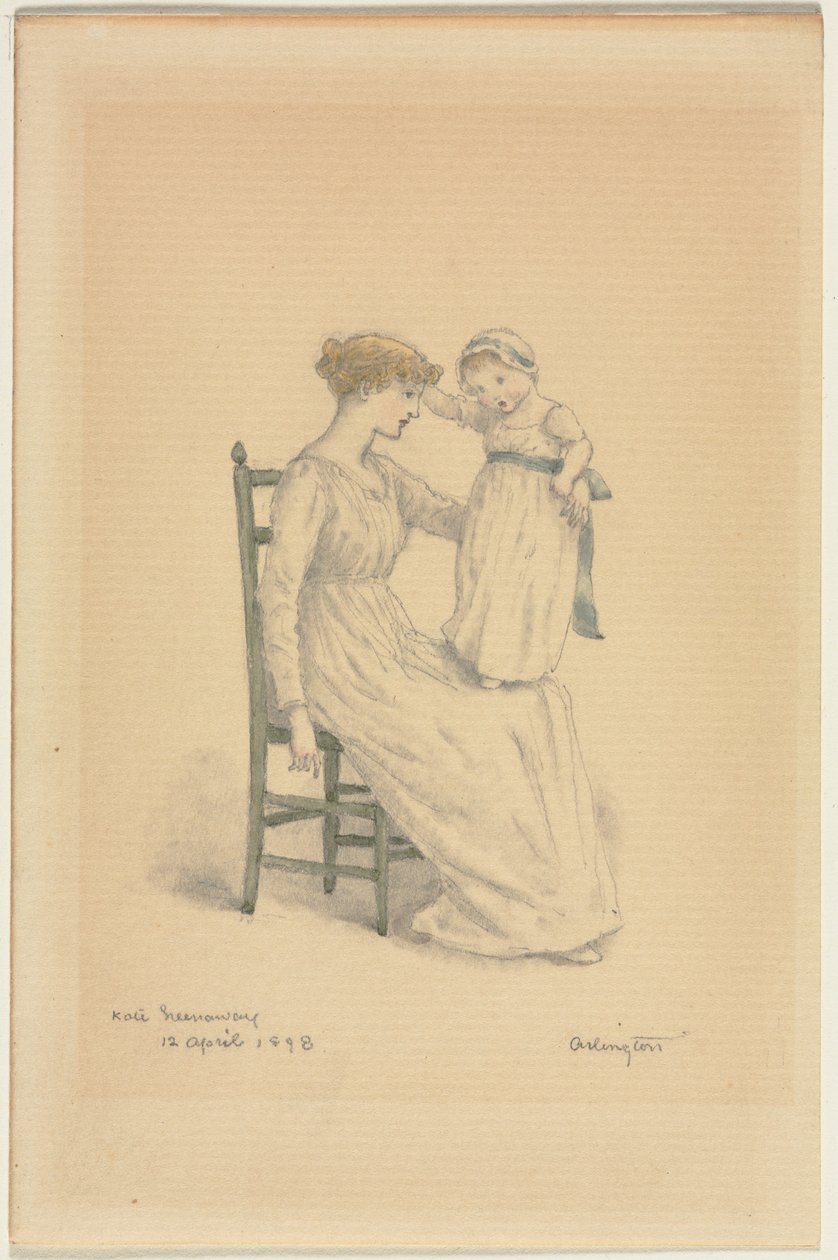 Äiti ja lapsi tekijältä Kate Greenaway