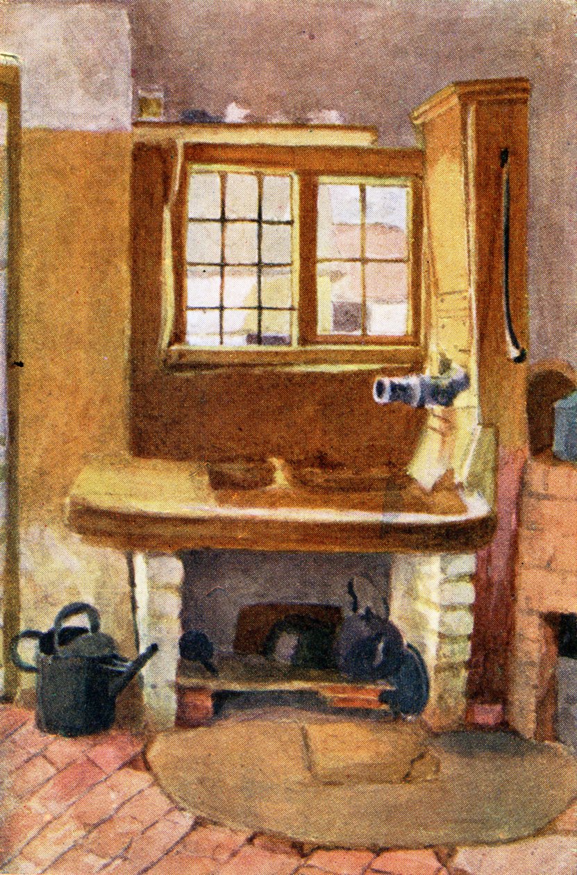 Keittiön pumppu, Rolleston by Kate Greenaway tekijältä Kate Greenaway