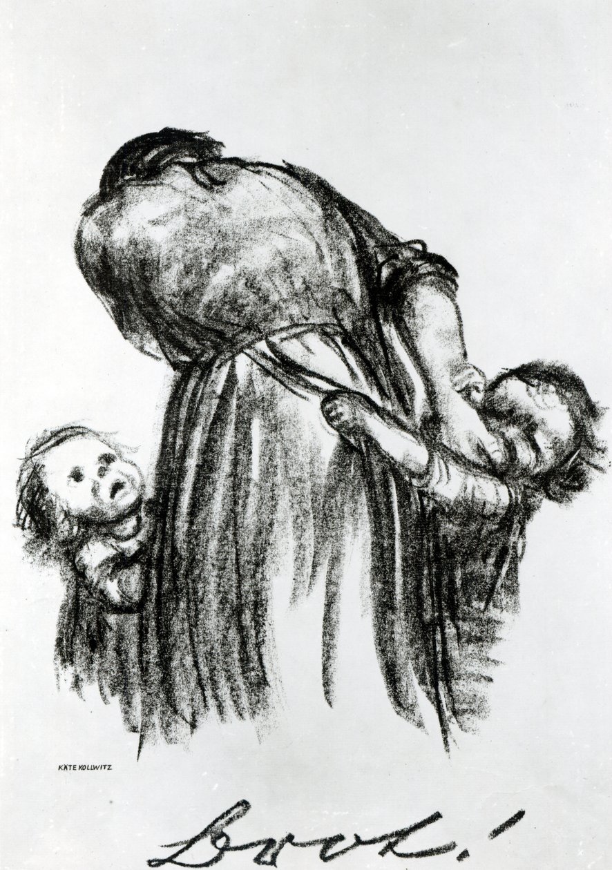 Leipä!, 1924 tekijältä Käthe Kollwitz
