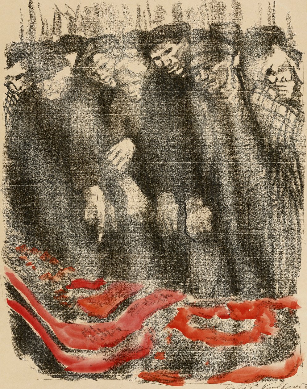 Marzfriedhof, 1913 tekijältä Käthe Kollwitz