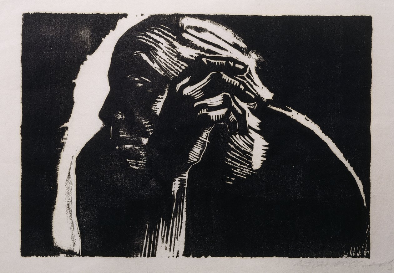 omakuva; Omakuva, 1924 tekijältä Käthe Kollwitz