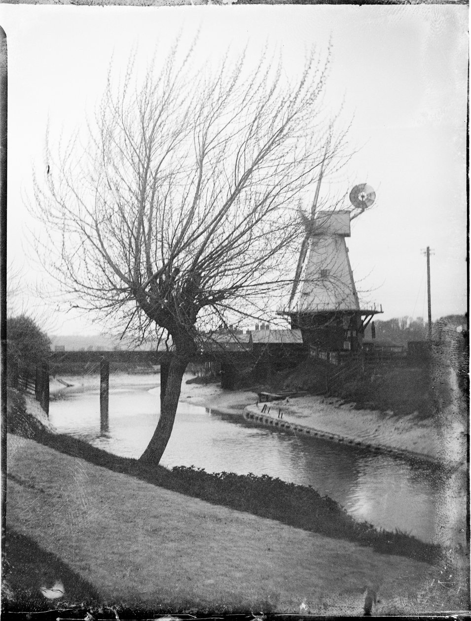 Rye Windmill, Ferry Road, Rye, Rother, East Sussex, 25.04.1905 (b/w kuva) tekijältä Katherine Jean Macfee