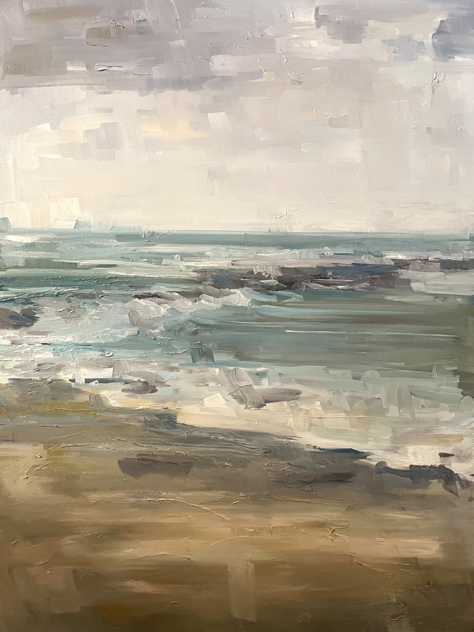 Ditch Plains, 2018 (öljyä kankaalle) tekijältä Katie Ré Scheidt