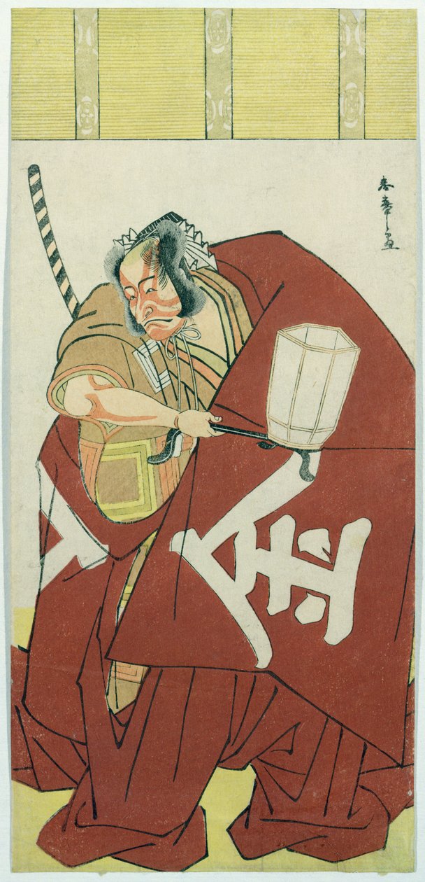 Danjuro Sakatano Kintokin roolissa (värillinen puupalikkaprintti) tekijältä Katsukawa Shuncho
