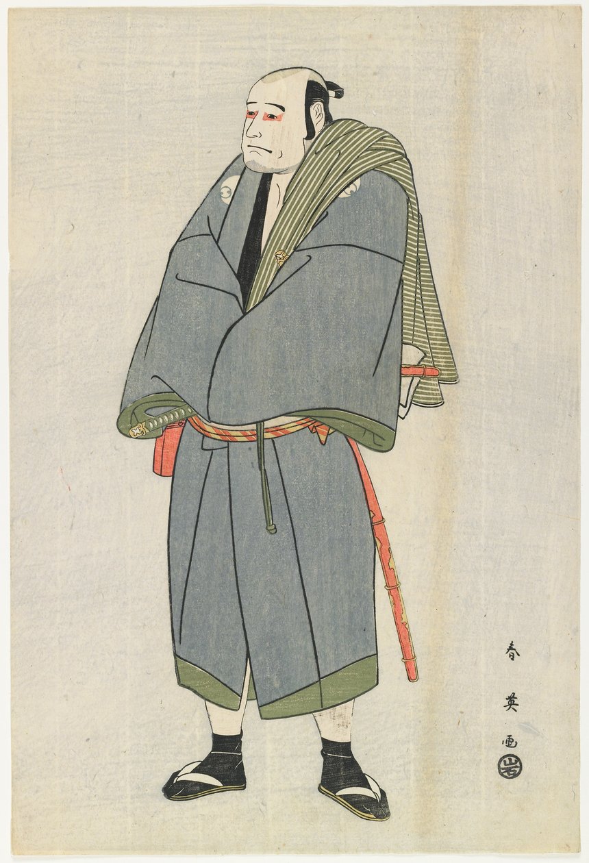 Arashi Ryu_zo hahmona Heiemon, 1795 (värillinen puupainatus) tekijältä Katsukawa Shun