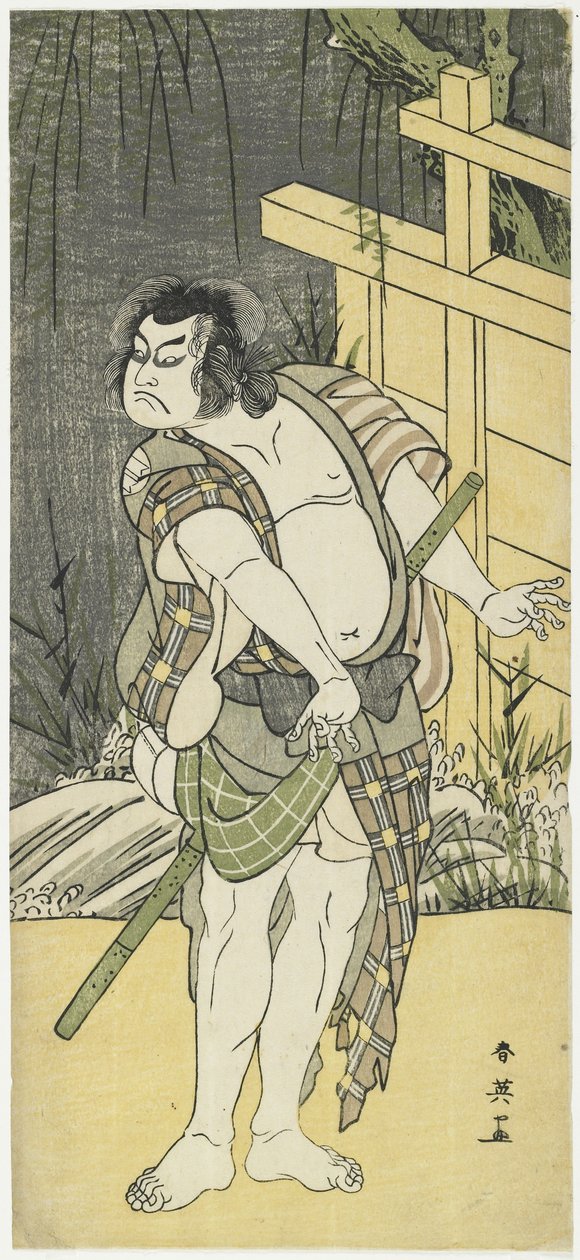 Sakata Hangoro _ Ii As Tamba no Suketaro _, 1791 tekijältä Katsukawa Shun