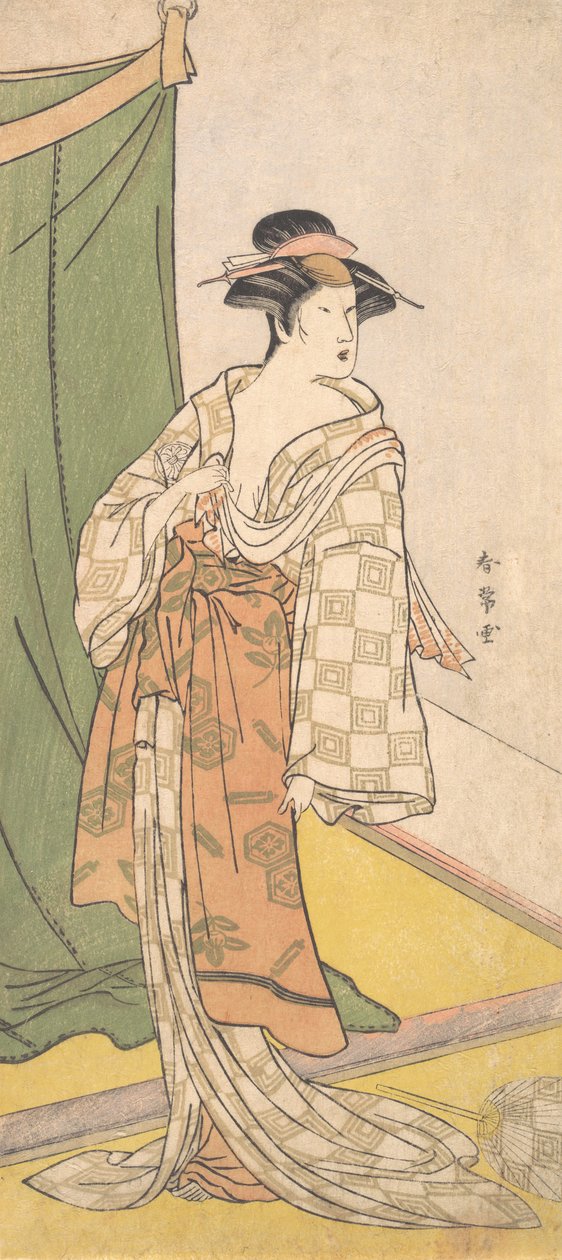 Segawa Chrysanthemum Woman Hyvä, vai mitä? 1785. tekijältä Katsukawa Shunjo