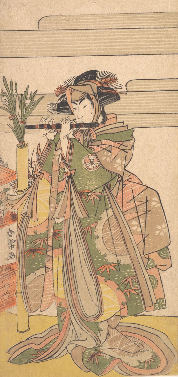 Kolmas Segawa Kikunojo naisena, n. 1780. tekijältä Katsukawa Shunjo