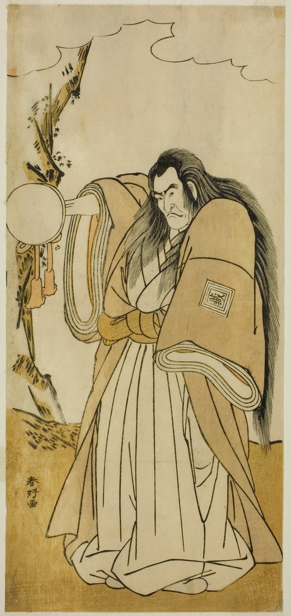Näyttelijä Ichikawa Danzo IV Shutokuinina näytelmässä Tokimekuya O-Edo no Hatsuyuki, joka esitettiin Morita-teatterissa yhdentenätoista kuukautena vuonna 1780. tekijältä Katsukawa Shunkо̄