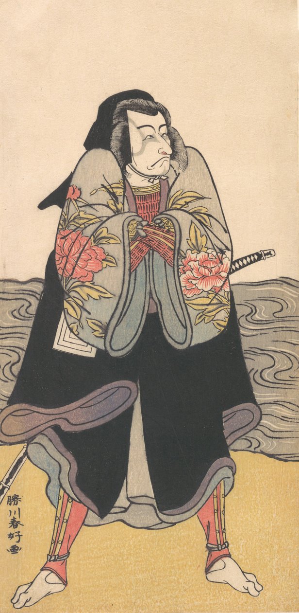 Ichikawa Dan Juro V, vai mitä? 1780. tekijältä Katsukawa Shunko