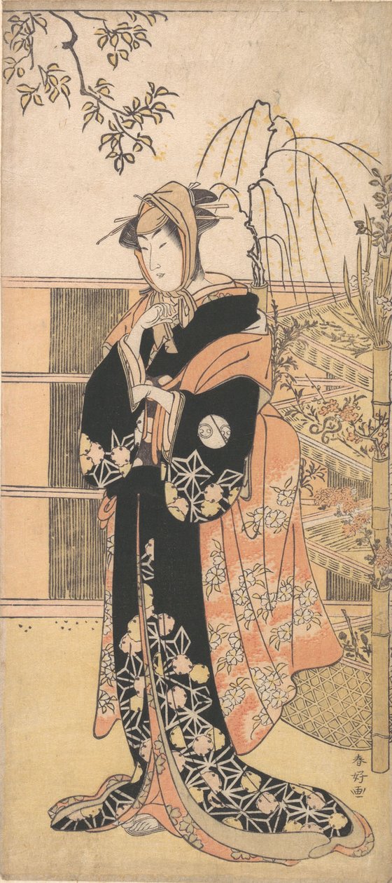 Kabuki ac ja r Segawa Kiku no Onna Hyvä jäsen Aomanin tie, vai mitä? 1780-luku. tekijältä Katsukawa Shunko