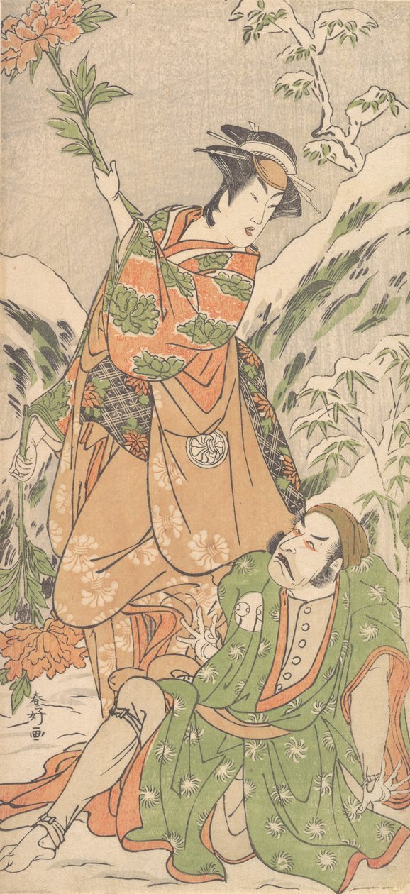 Kabuki Ac ja rs Arashi Ryuzo Hyvä idea d Segawa Chrysanthemum Woman Hyvä, vai mitä? 1790. tekijältä Katsukawa Shunko