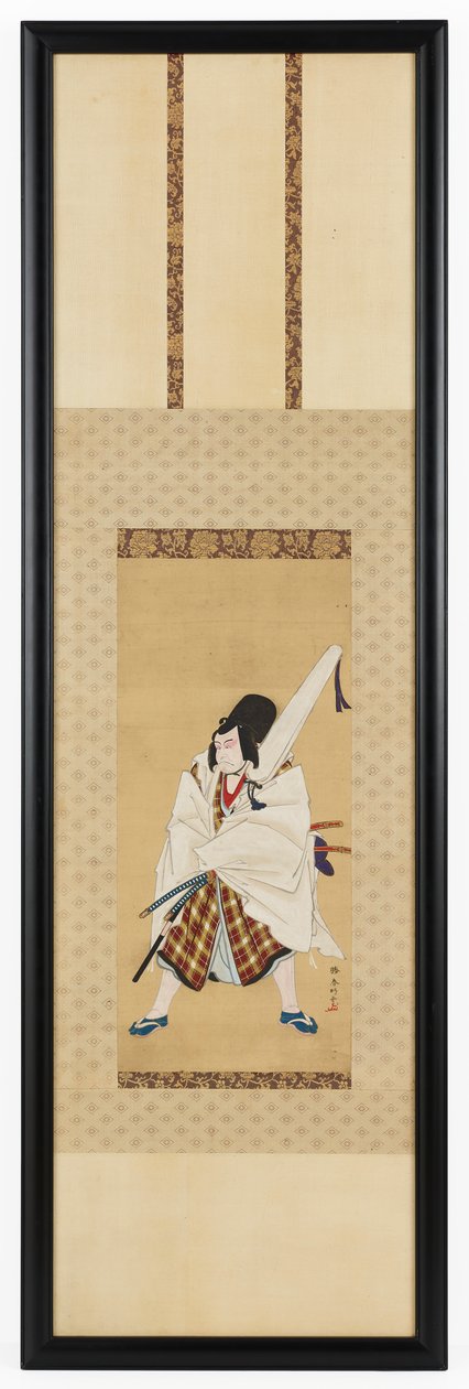 Näyttelijä Ichikawa Ebizo III Matsuomaruna näytelmässä Sugawara ja kalligrafian salaisuudet, 18. tekijältä Katsukawa Shunko