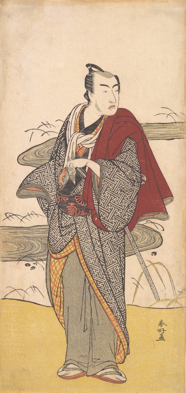 The Actor Matsumoto Koshiro 4th as a Man, ca. 1780. tekijältä Katsukawa Shunko