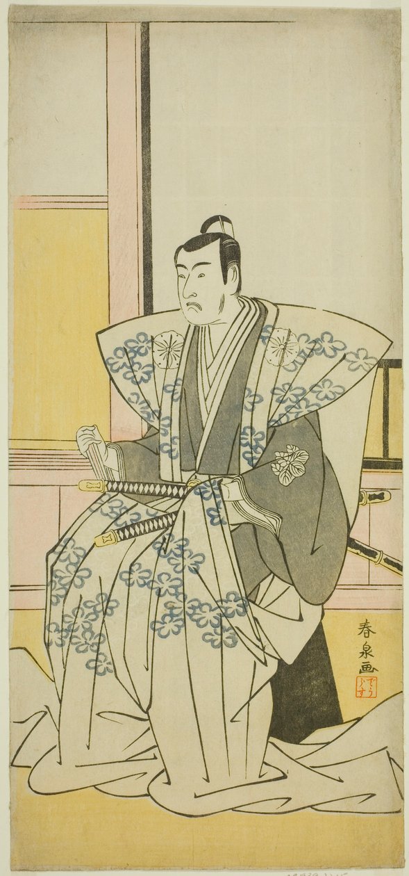 Matsumoto Physician V As Hatakeyama Shigetadakazu Te Wai Fuji Wakayanagi Soga of Edo, Esitetty Te Nakamura Te First Gatessa, 1789 tekijältä Katsukawa Shunsen