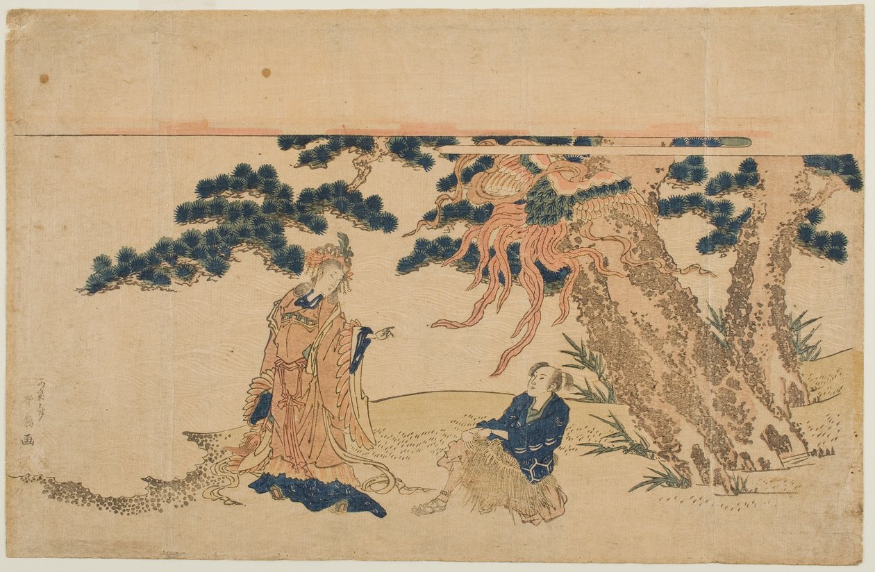 Sulkaviitta (Hagoromo) tekijältä Katsukawa Shunsen