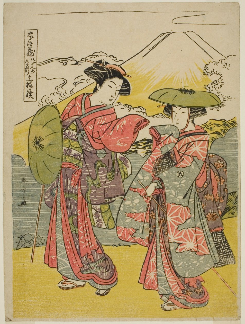 Kahdeksas näytös: Morsiusmatka näytelmästä Chushingura (Treasury of Loyal Retainers) tekijältä Katsukawa Shunsho
