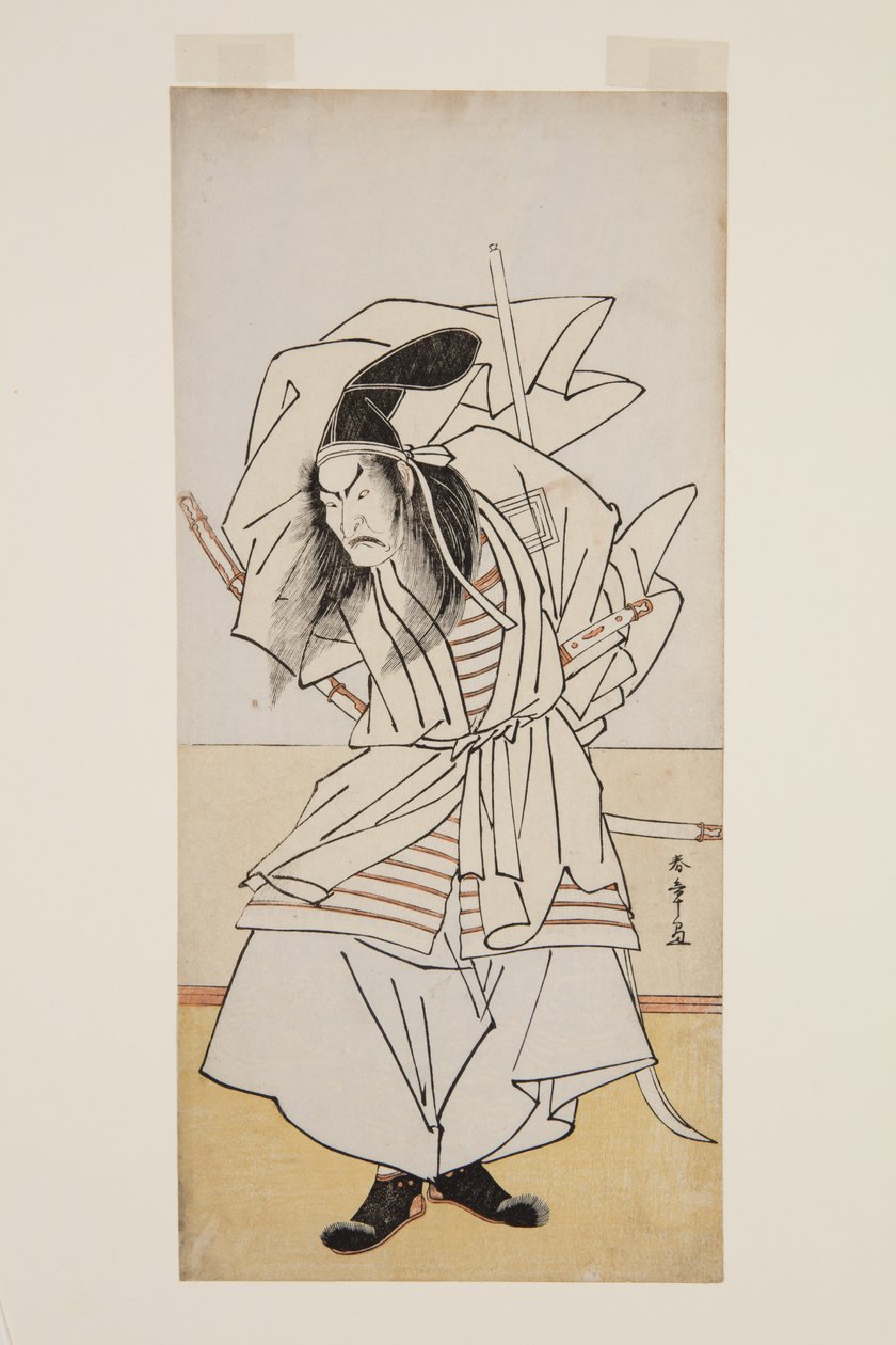 Akter Ichikao Dangar? VS Tomomori (Black Woodblock Print) tekijältä Katsukawa Shunsho