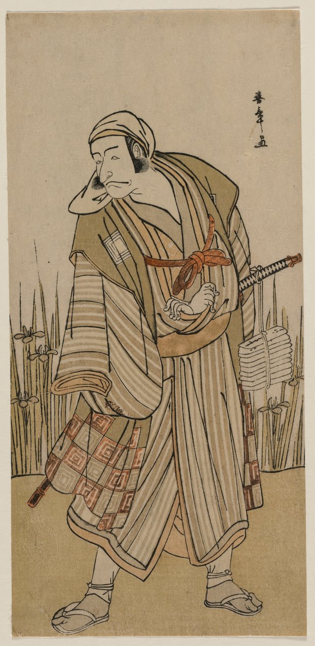 Ichikawa Dan Juro V As A T Love er Be Mr. Cu MP kanssa s, c. 1780. tekijältä Katsukawa Shunsho