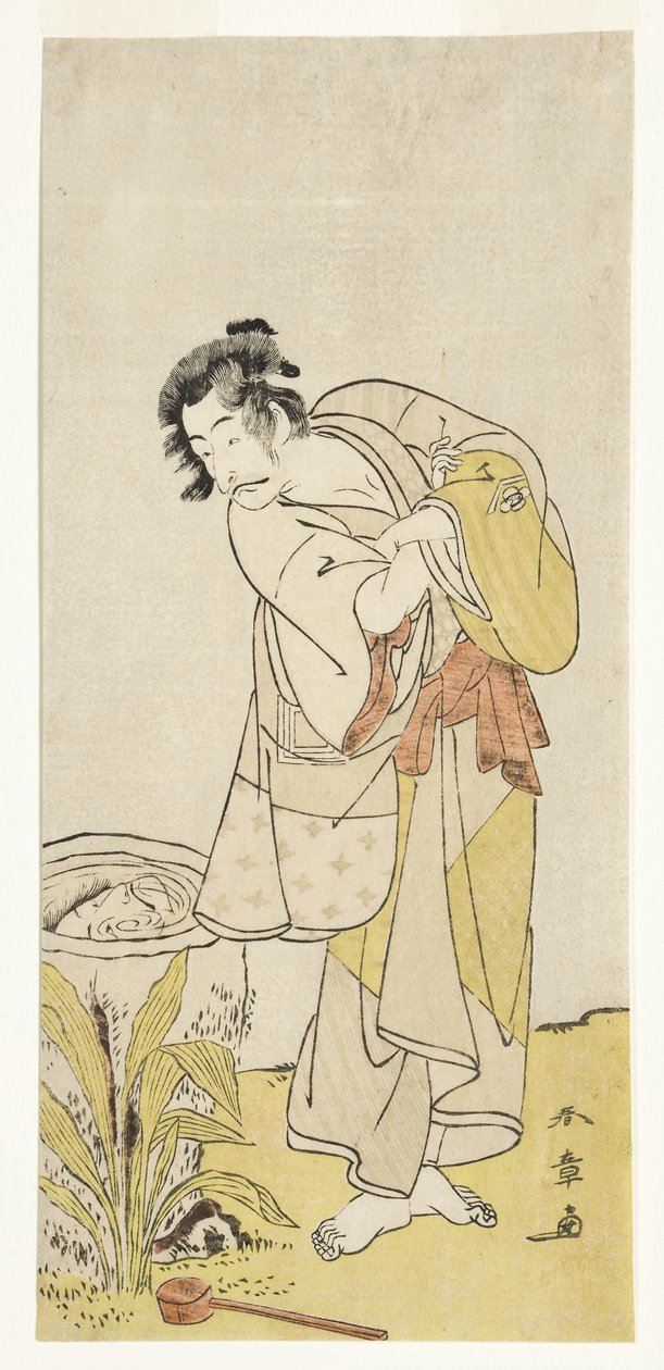 Ichikawa Dan Juro V teepalkasta tekijältä Katsukawa Shunsho
