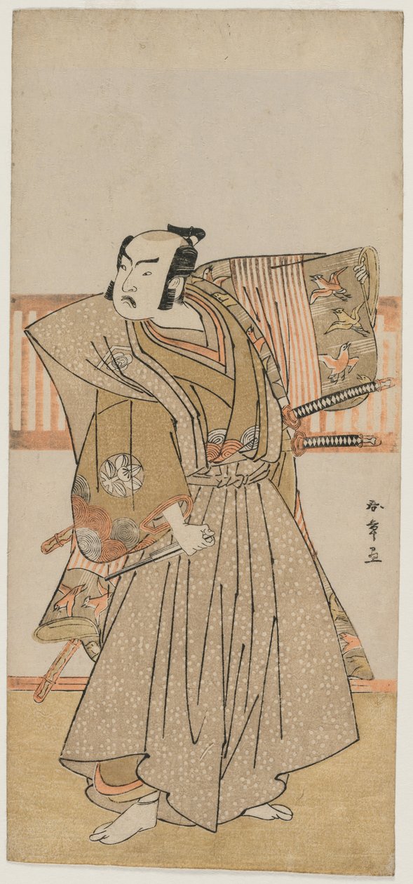 Ichimura Uzaemon IX hahmona Soga no Juro tekijältä Katsukawa Shunsho