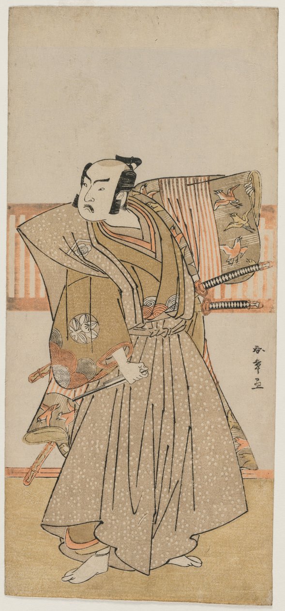 Ichimura Uzaemon IX hahmona Soga no Juro, 1770-luvun puoliväli. tekijältä Katsukawa Shunsho