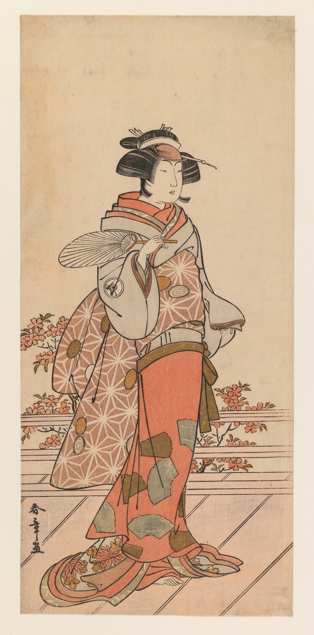 Iwai Hanshiro IV, n. 1785 (värillinen puupainatus) tekijältä Katsukawa Shunsho