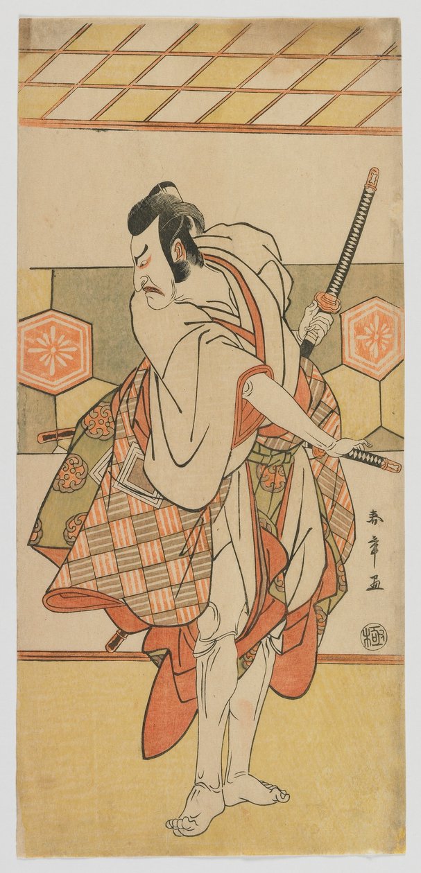 Kabuki ac ja r Ichikawa Dan Juro V, Edo Perio d tekijältä Katsukawa Shunsho