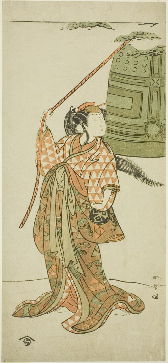Te Ac ja r Arashi Nichinanji Idan Shing ”Musume Do George” tekijältä Katsukawa Shunsho