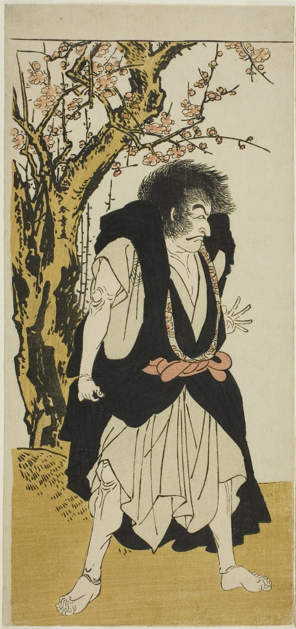 Näyttelijä Ichikawa Danjuro V luopuneena buddhalaisena munkina Wantetsuna Okamidanista, näytelmäpäivän viidennessä kohtauksessa Nishiki Tsui no Yumitori (A Dandyish Brocade: Opposing Warriors), esitettiin Morita-teatterissa yhdestoista kuukaudessa, 1778. tekijältä Katsukawa Shunsho