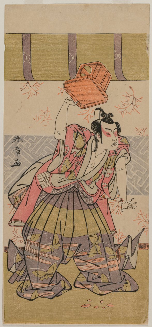 Tee c ja r Ichikawa Raiso Esivanhempana, ei vielä 1770-luvulla. tekijältä Katsukawa Shunsho