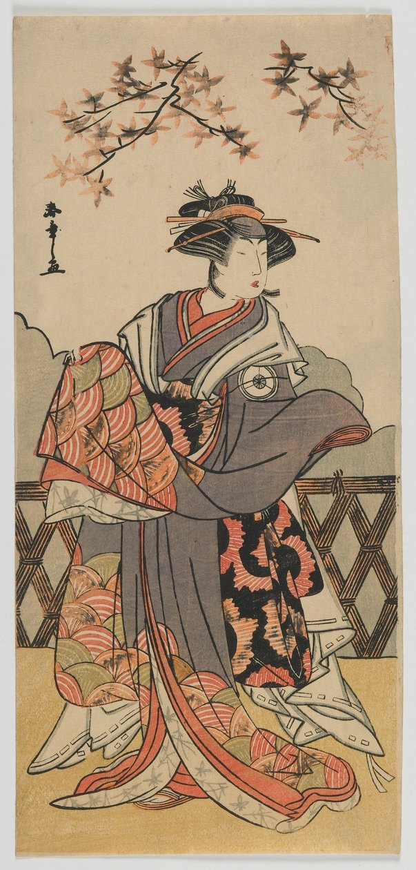 Näyttelijä Iwai Hanshiro IV, Edo-kausi, 1780-luvun loppu (värillinen puupalikkaprintti) tekijältä Katsukawa Shunsho