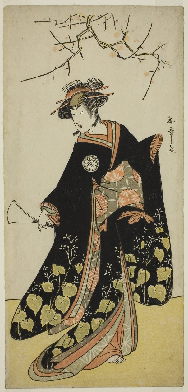 Näyttelijä Segawa Kikunojo III Joro-gumon henkinä (Harlot Spider), n. 1781 (värillinen puupalikkaprintti; Hosoban) tekijältä Katsukawa Shunsho