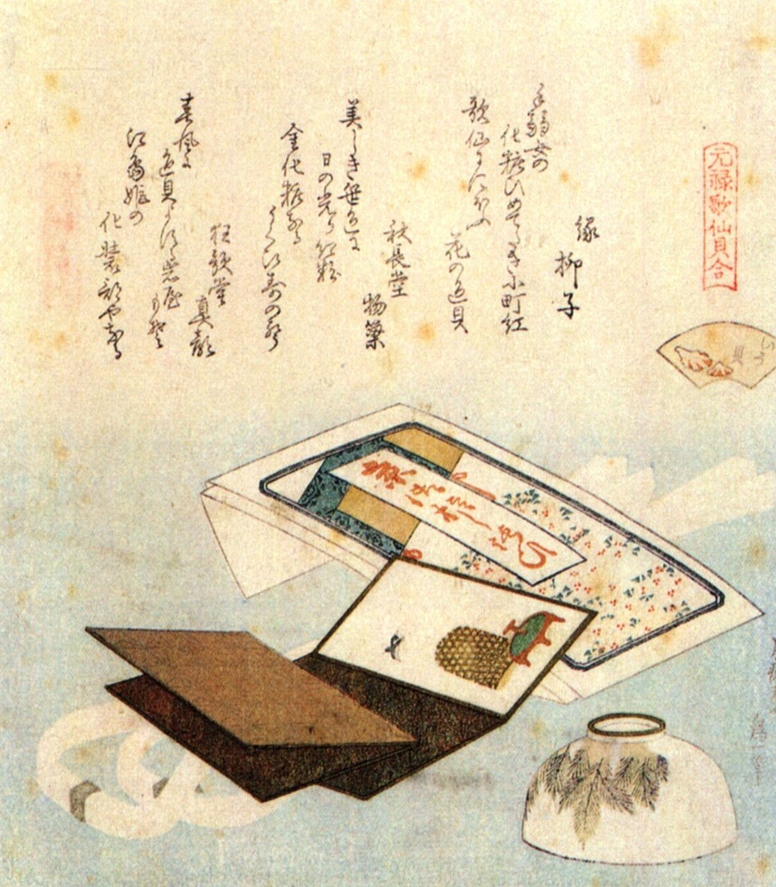 Kulho huulipunaa tekijältä Katsushika Hokusai