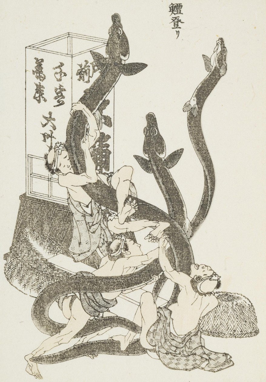 Isot ankeriaat tekijältä Katsushika Hokusai