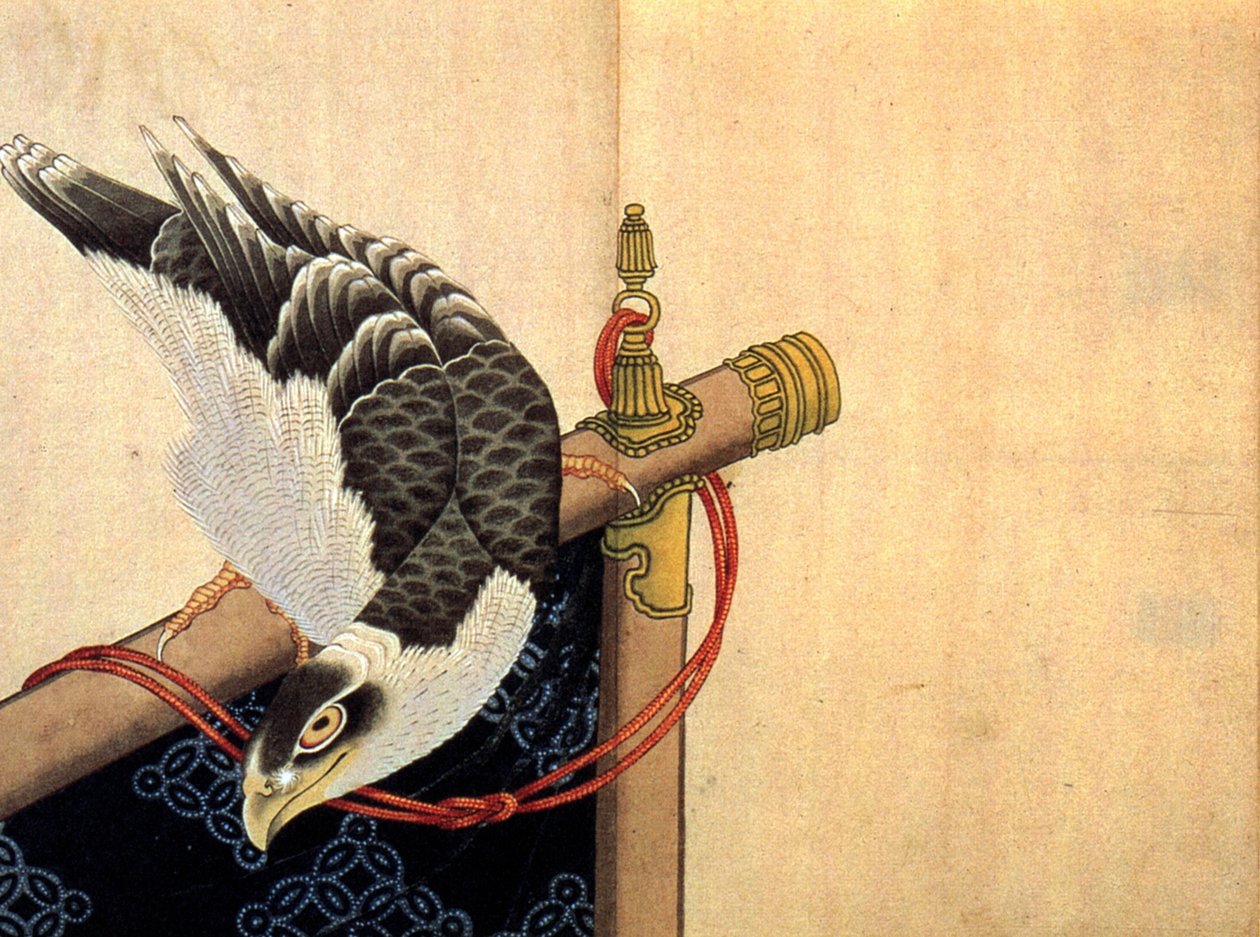Hawk juhlallisella osastolla tekijältä Katsushika Hokusai
