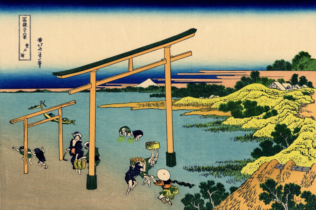 Noboto-ura Noborito Bay tekijältä Katsushika Hokusai