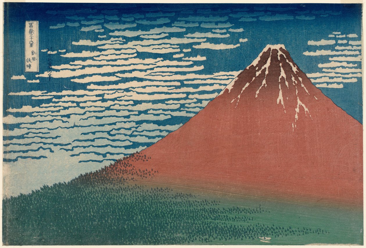 Punainen Fuji tekijältä Katsushika Hokusai