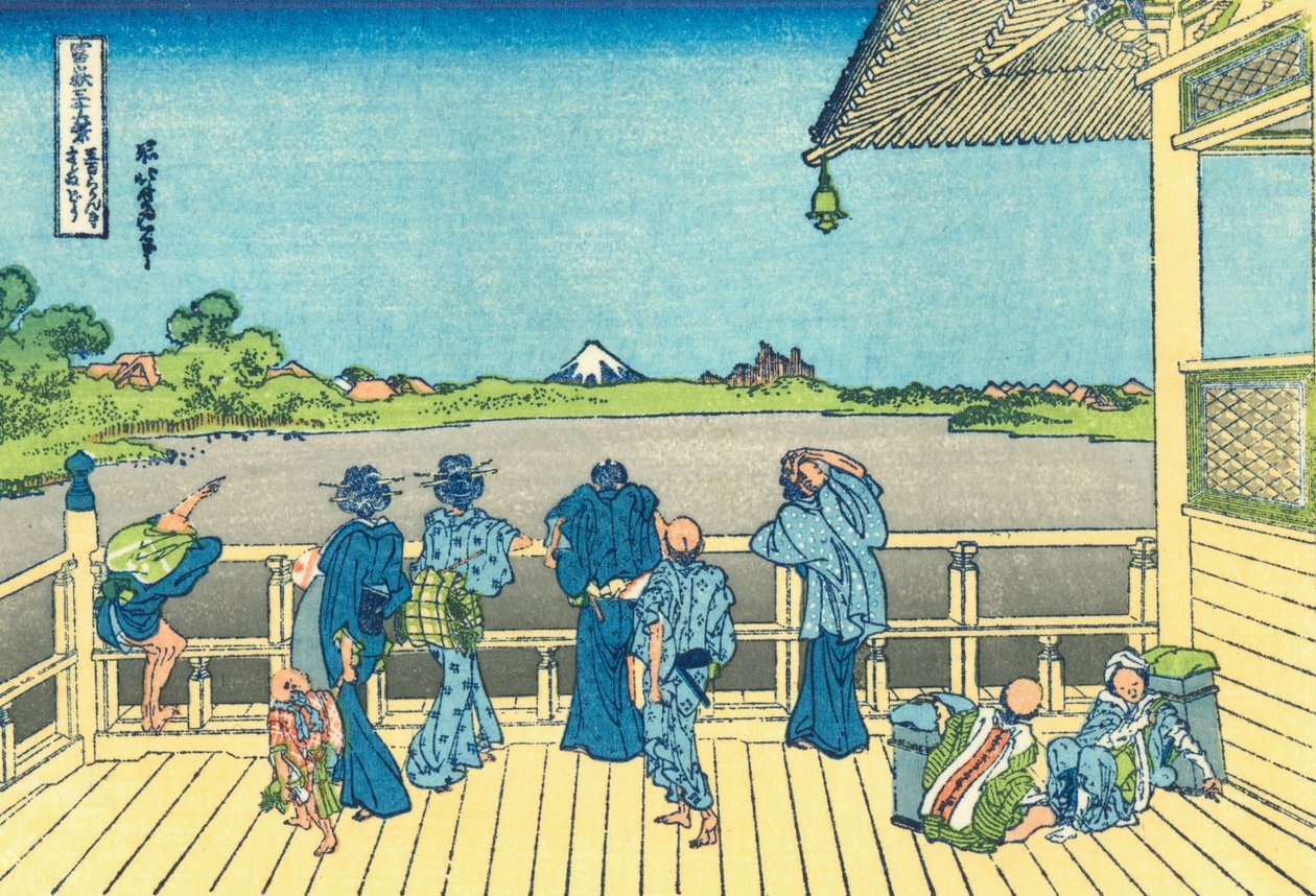 Sazai -sali - Viisisadan Rakanin temppeli tekijältä Katsushika Hokusai